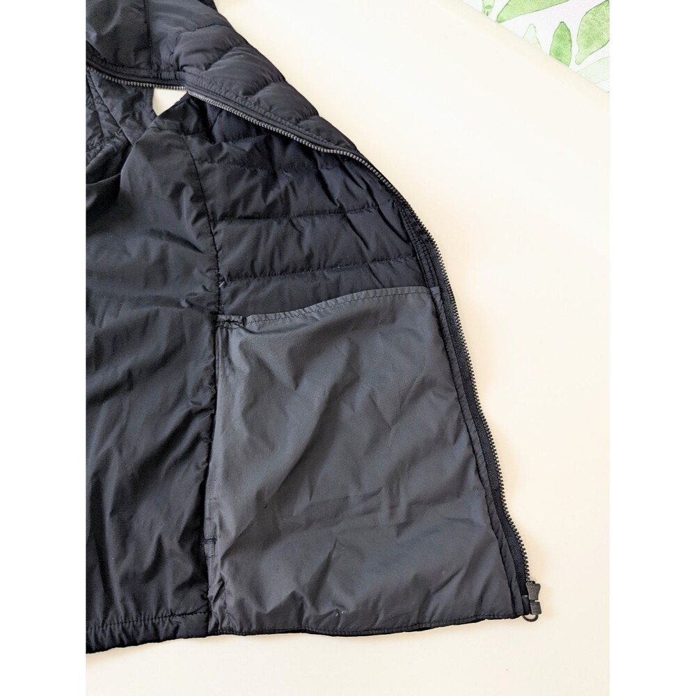 lululemon athletica Black Quilted Packable Vest 10 Double Zipper Puffer Sporty - Picture 9 of 11